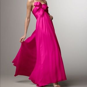 Marchesa Notte Bow Bodice Formal Gown